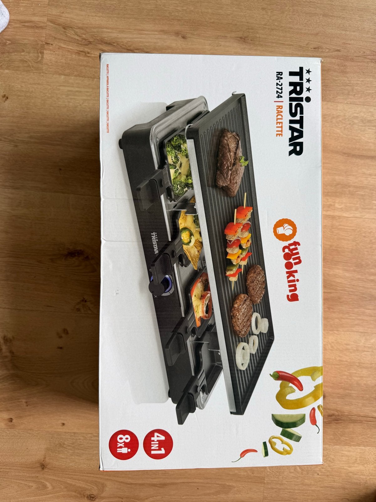 Tristar Raclette Grill RA-2724 voor 8 personen - Nieuw in do, Witgoed en Apparatuur, Gourmetstellen, Ophalen of Verzenden, Nieuw