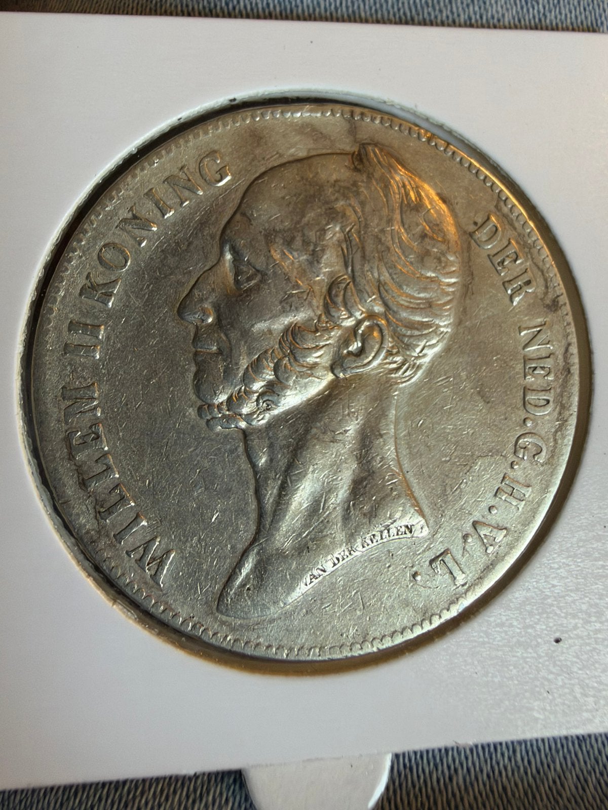 Rijksdaalder 1842 Willem II, Zilver, Ophalen of Verzenden, Losse munt, 2½ gulden