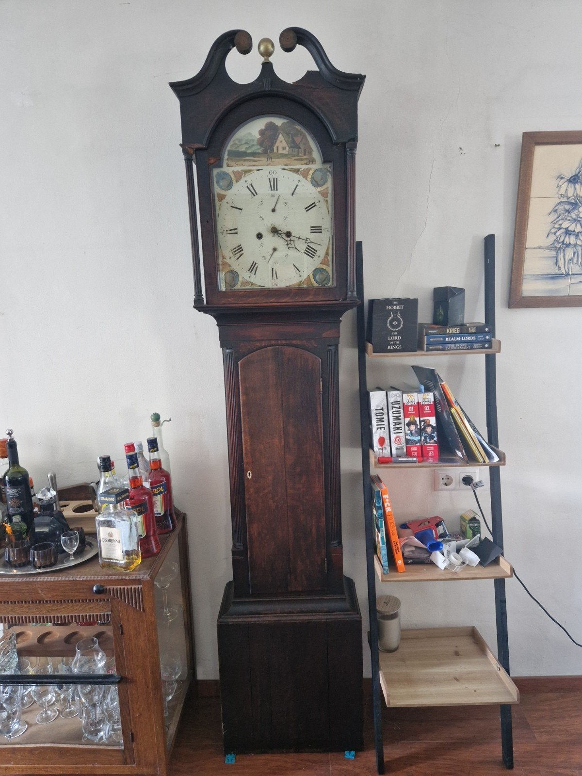Antieke Engelse Staande Klok - Decoratief Object, Antiek en Kunst, Antiek | Klokken, Ophalen