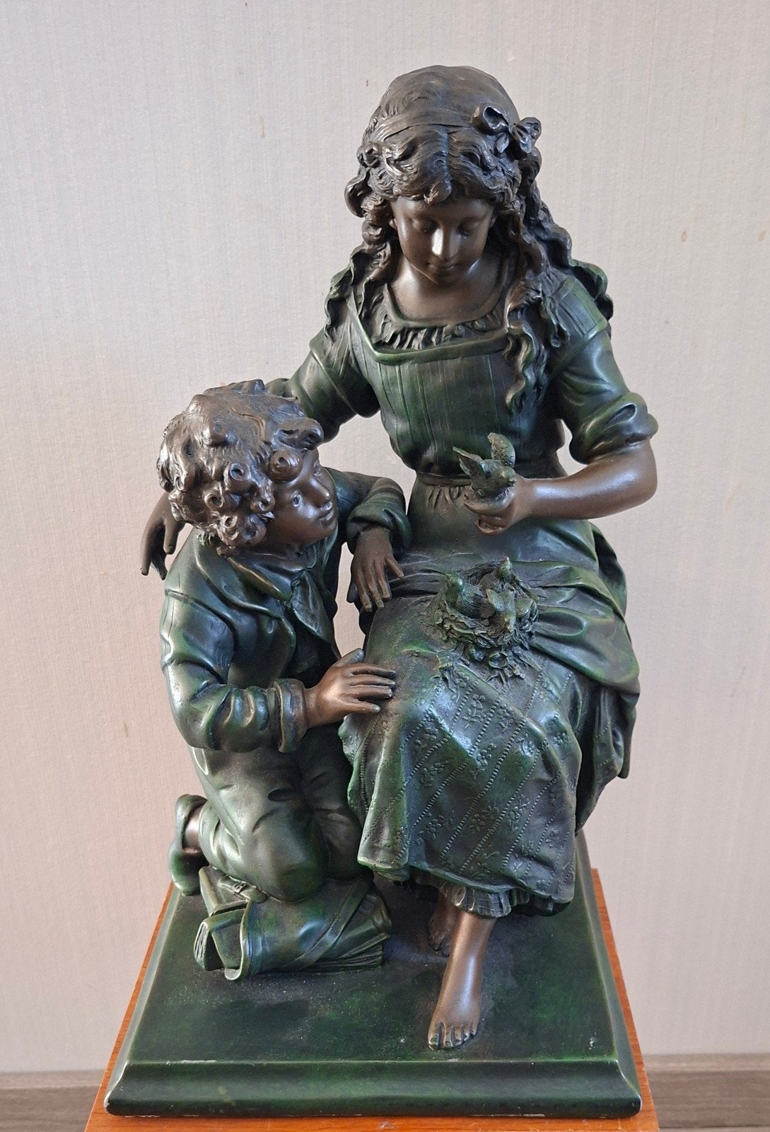 Beeld Auguste Moreau copy jaren 70 80., Ophalen of Verzenden, Nieuw, Beeldje of Buste