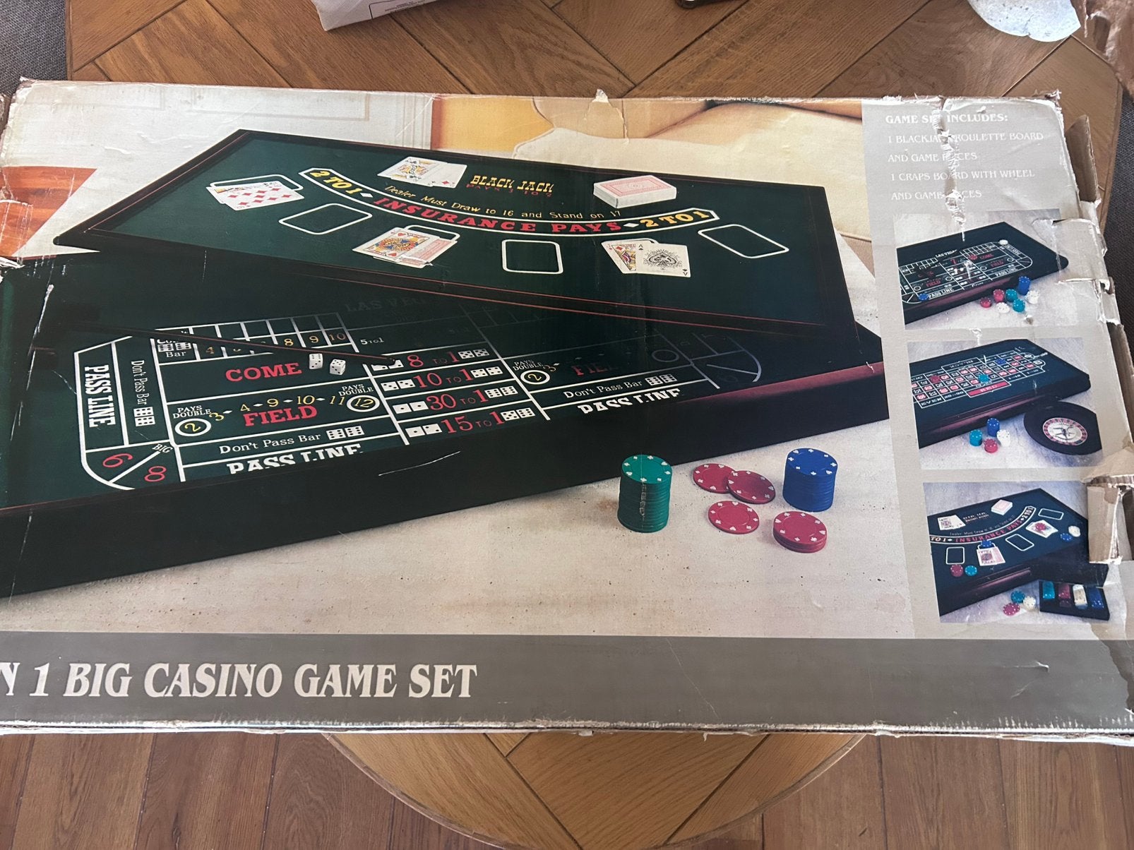 Casino speelset, Ophalen, Gebruikt