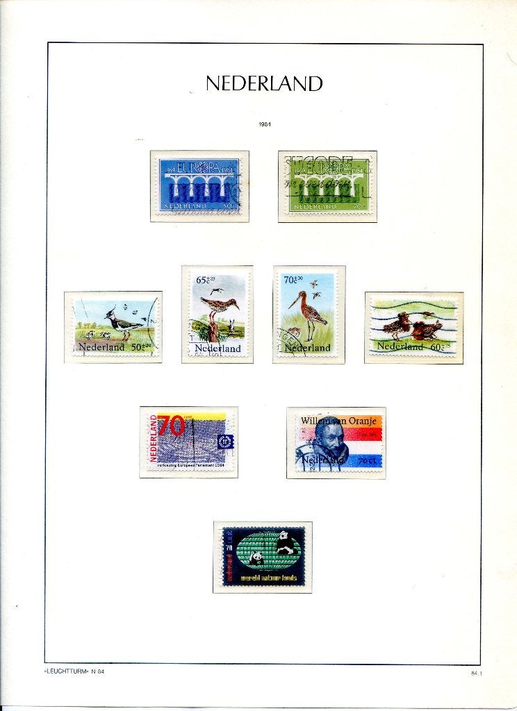 1984-1989 op Leuchtturm bladen, Ophalen of Verzenden, Na 1940, Gestempeld