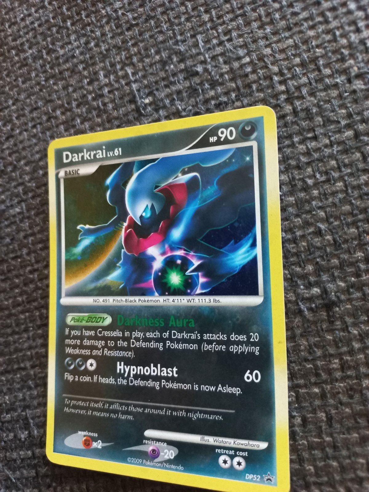 Darkrai lv 61, Ophalen of Verzenden, Zo goed als nieuw, Losse kaart, Foil