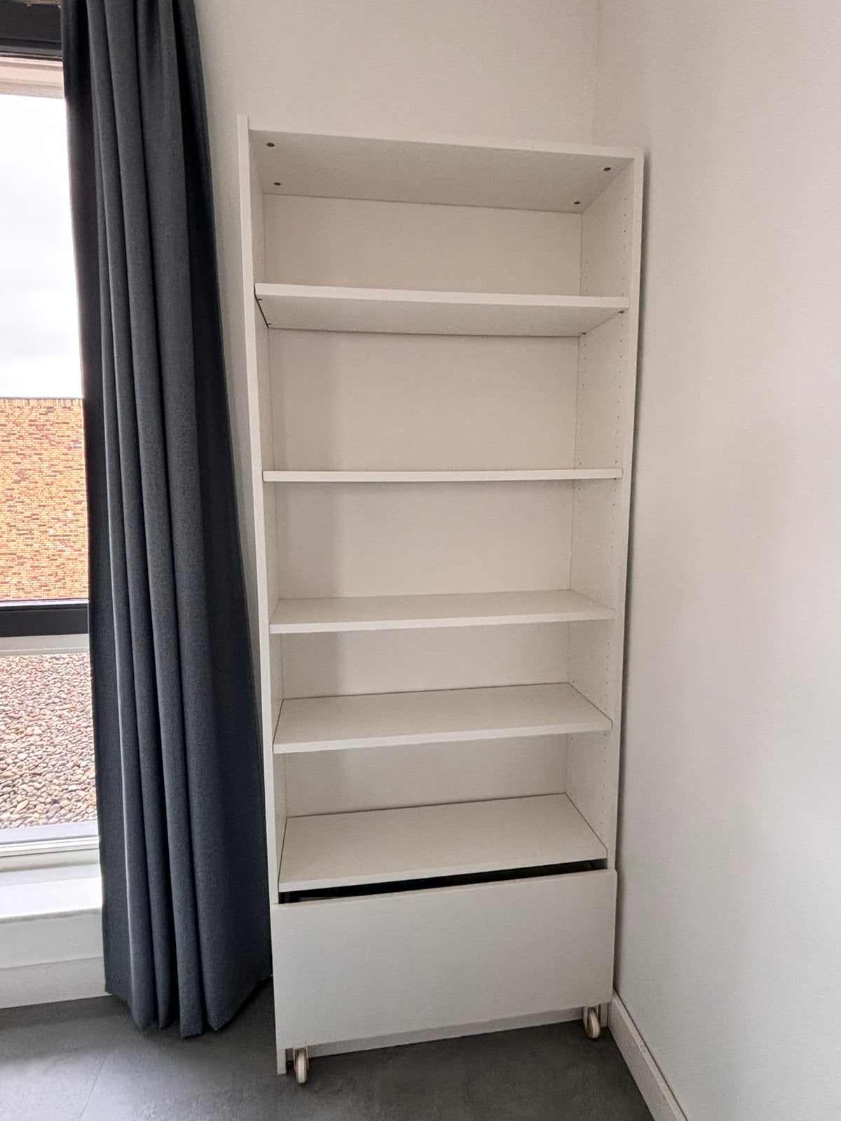 Ikea Billy bookcase with rolling ladder, Ophalen, 200 cm of meer, 50 tot 100 cm, Zo goed als nieuw