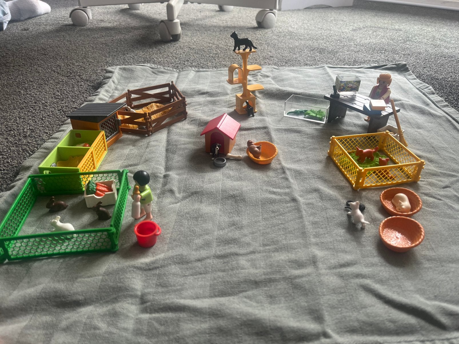 Playmobil dierenopvang (veel dieren), Ophalen of Verzenden, Zo goed als nieuw