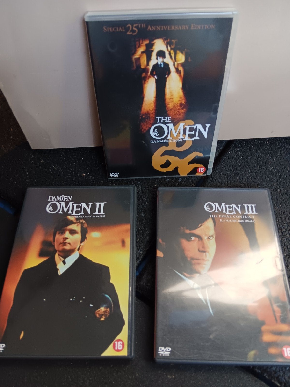 the omen 1 2 3 dvd.s set  horror nieuw, Vanaf 16 jaar, Ophalen of Verzenden, Zo goed als nieuw, Overige genres