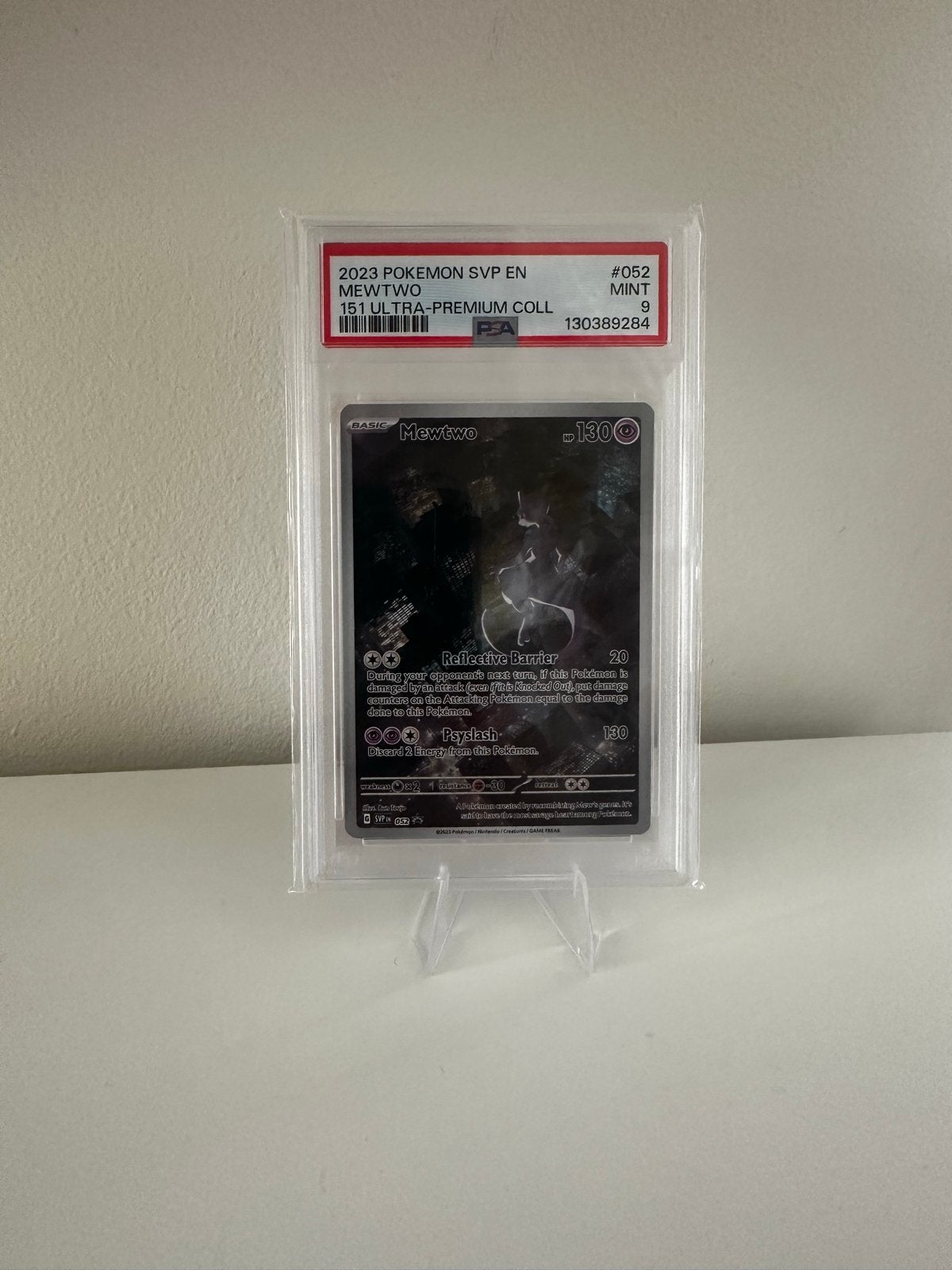 Mewtwo #52 PSA 9 - 2023 Pokemon SVP EN 151 PSA 9, Ophalen, Nieuw, Losse kaart, Foil