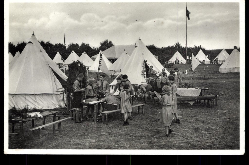 Vierhouten Gld, Scouting, Padvinderij Rode Nederzetting 1935, Verzamelen, Verzenden, 1920 tot 1940, Gelopen, Gelderland