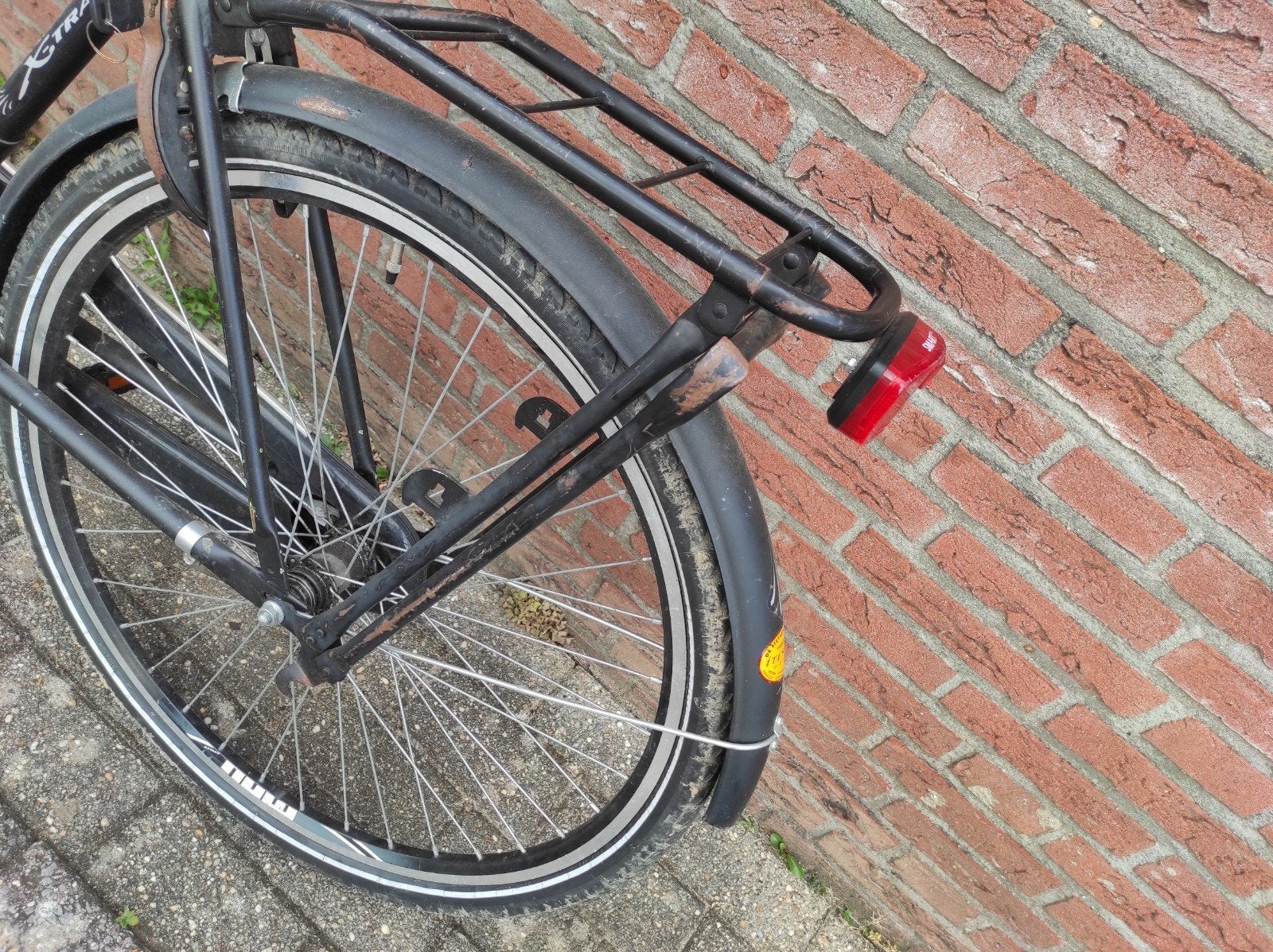 Omafiets Zwart, Fietsen en Brommers, Ophalen, Gebruikt