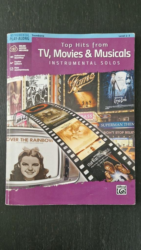 Top Hits from TV, Movies & Musicals - Trombone Bladmuziek, Muziek en Instrumenten, Bladmuziek, Zo goed als nieuw, Thema, Filmmuziek en Soundtracks