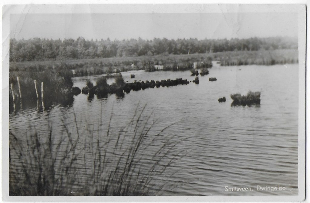 Dwingeloo 1948 smitsveen - oude gelopen ansichtkaart (9712), Ophalen of Verzenden, 1940 tot 1960, Gelopen