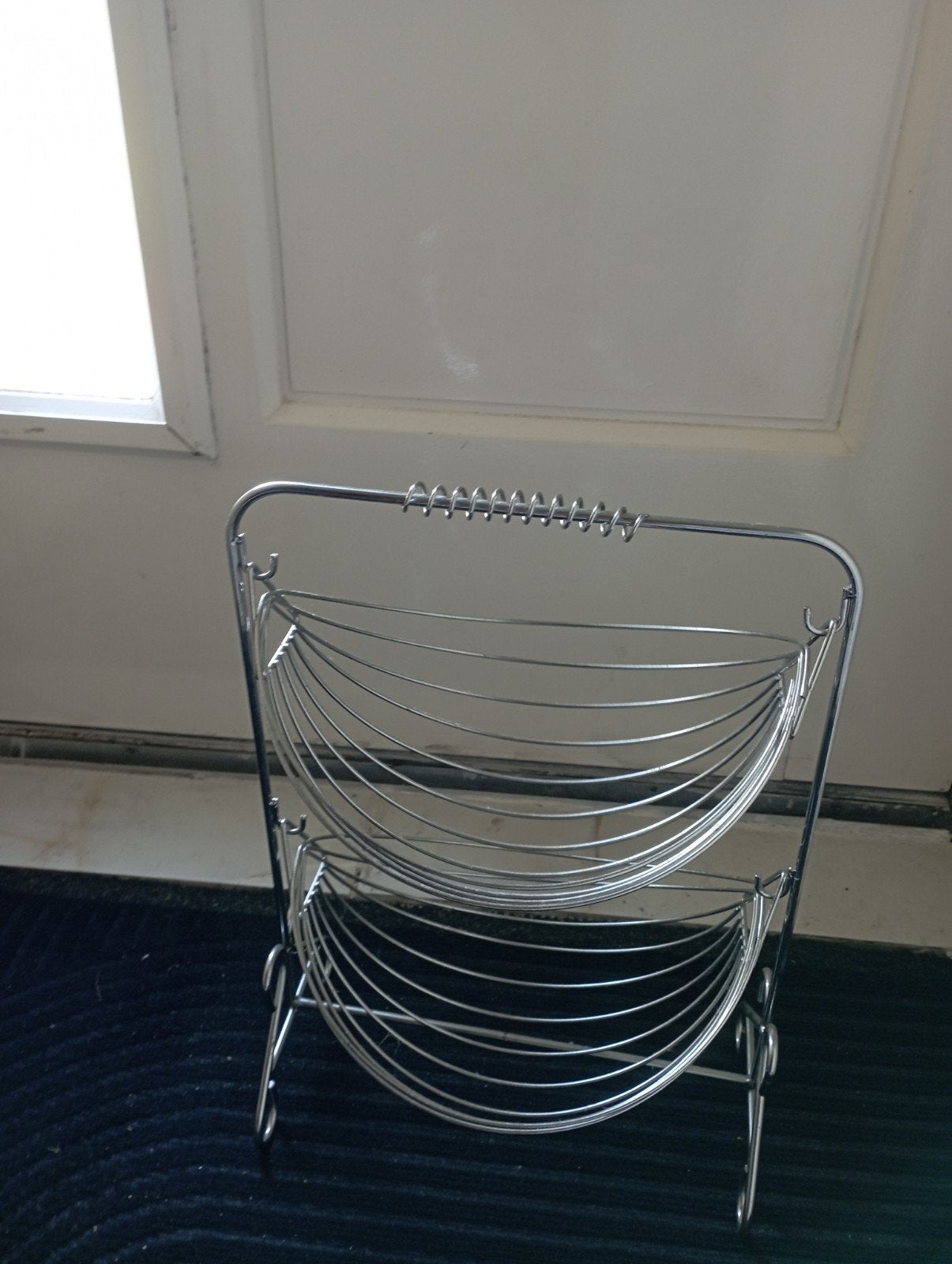 Metalen fruitschaal / opbergmand met 2 lagen, Huis en Inrichting, Woonaccessoires | Schalen en Manden, Ophalen