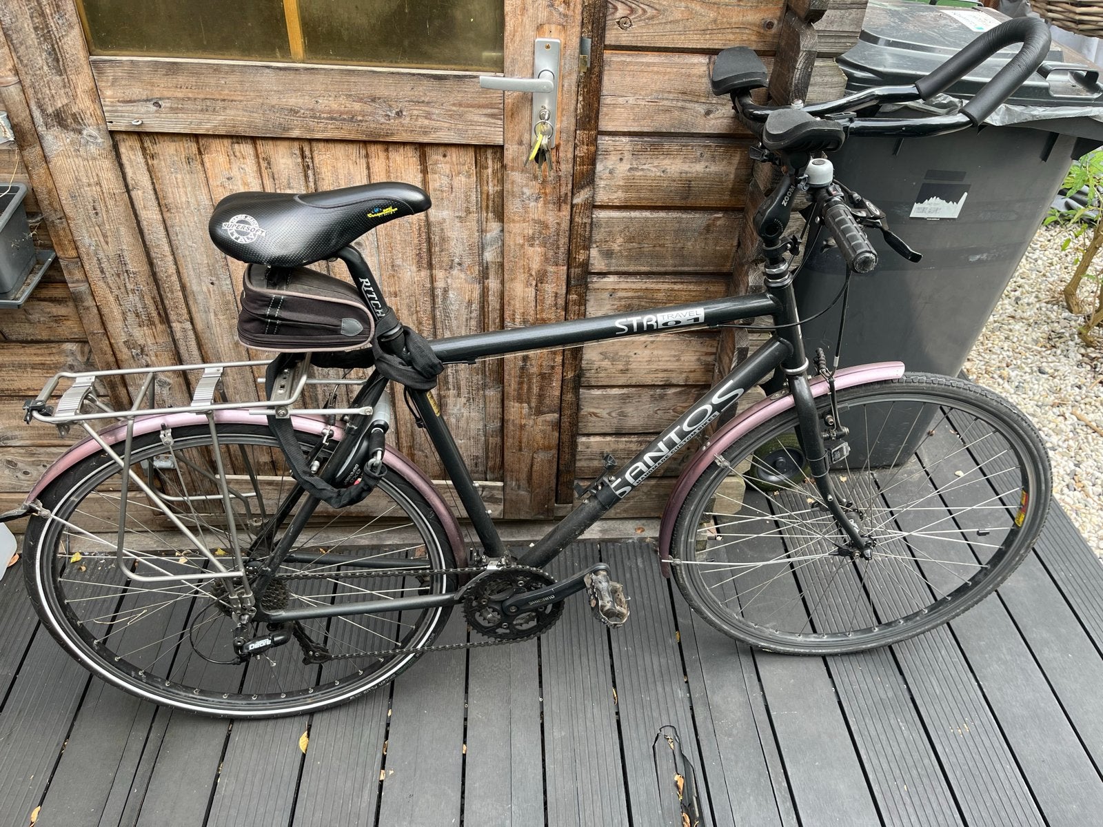 Santos STR Travel 01 - Degelijke Reisfiets (2005), 28 inch, Gebruikt, Velgrem, Meer dan 20 versnellingen