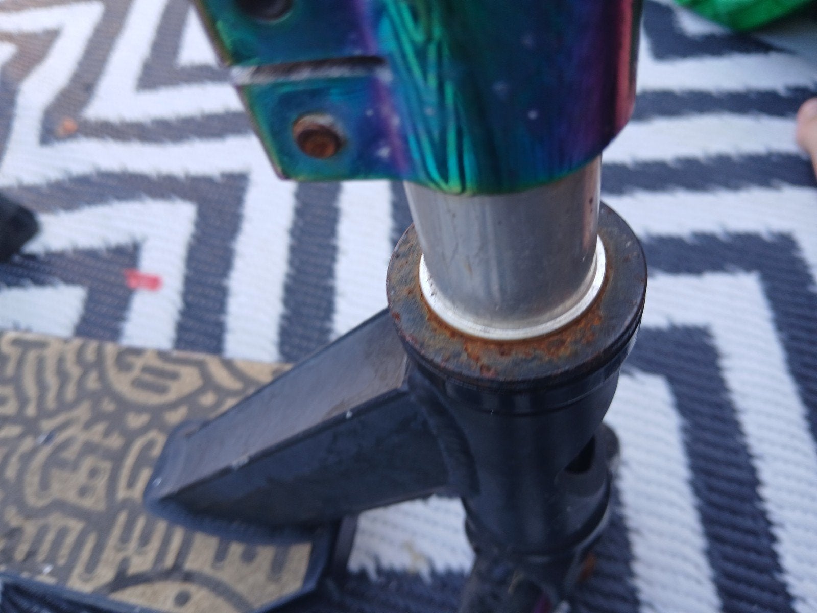 Stuntstep met uniek deck design, Ophalen of Verzenden, Gebruikt, Gewone step, Onbekend