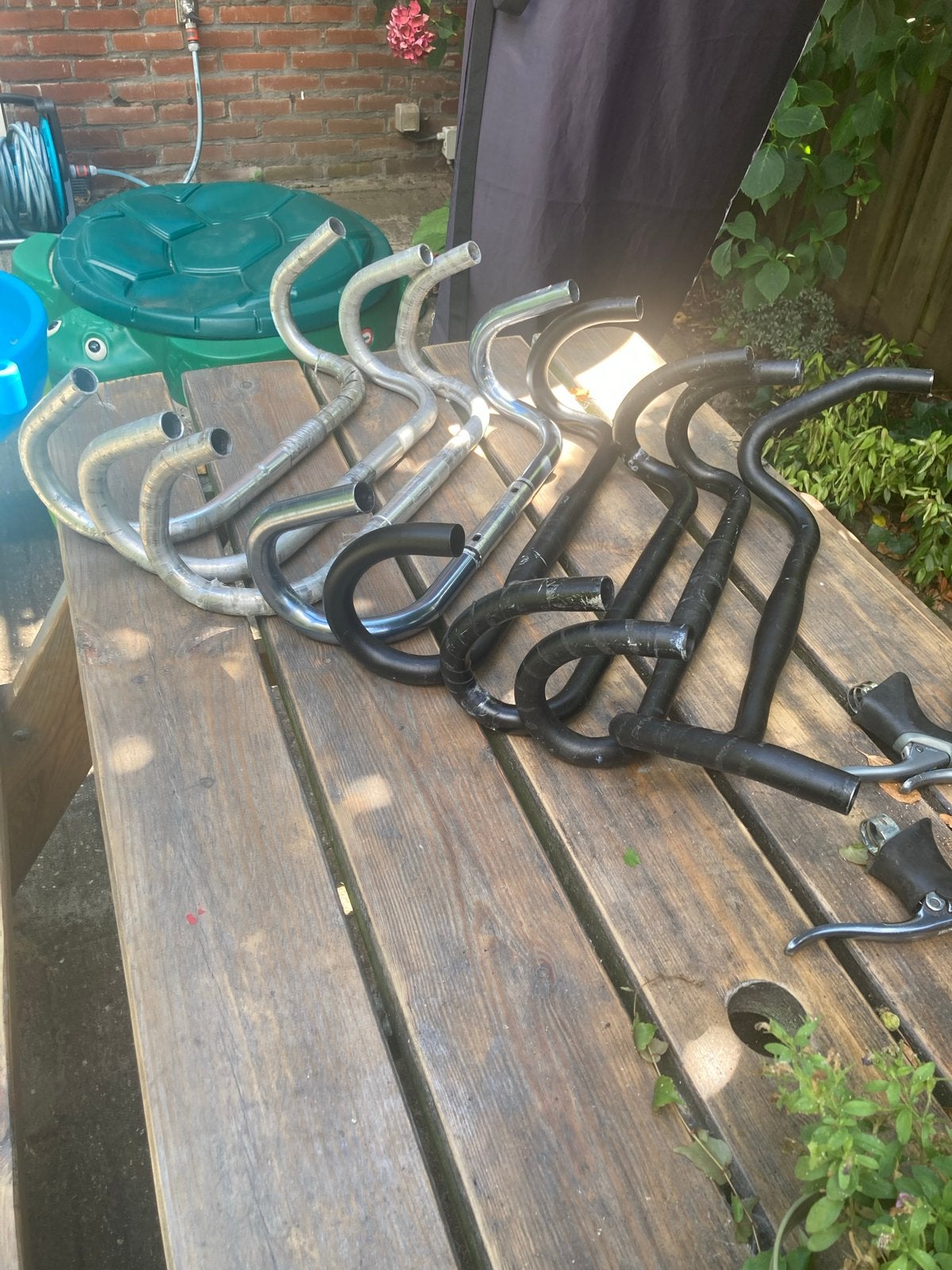 8 racefiets sturen en 2 paar remgrepen, Gebruikt, Stuur, Ophalen of Verzenden, Aluminium