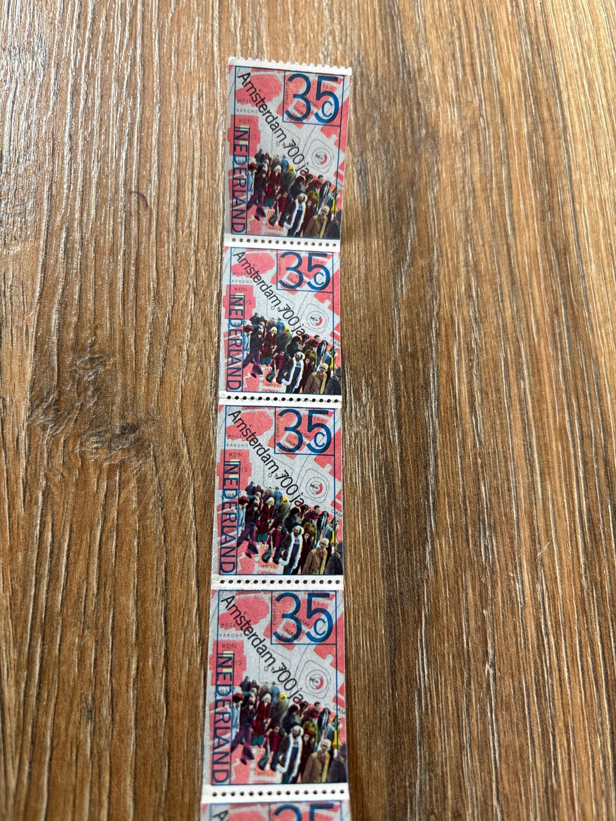 12 Postzegels Amsterdam 700 jaar - Postfris, Postzegels en Munten, Ophalen, Na 1940, Postfris