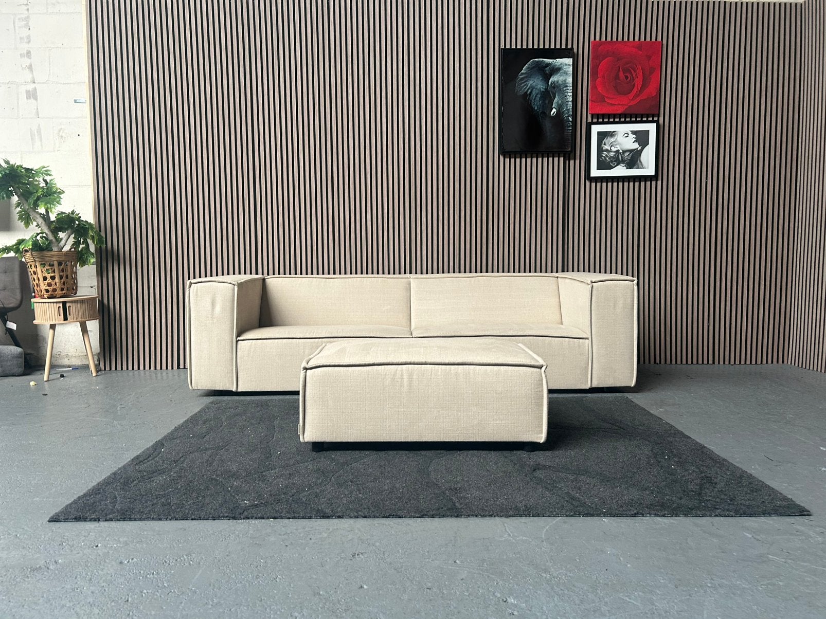 GRATIS LEVERING BySidde Sommer Bank 250X97 GEREINIGD, 75 tot 100 cm, Ophalen of Verzenden, Zo goed als nieuw, Stof