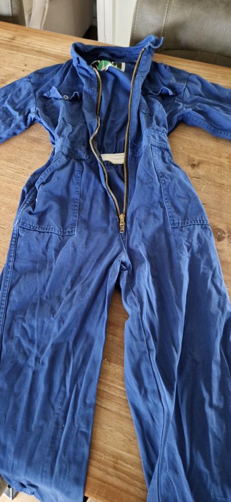 Blauwe overall - Maat 140, Tuin en Terras, Ophalen of Verzenden