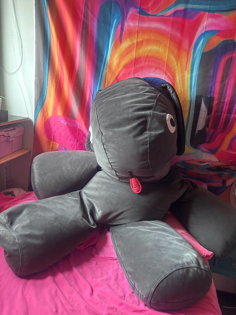 Fatboy XL konijn, Ophalen of Verzenden, Gebruikt, Grijs, Zitzak