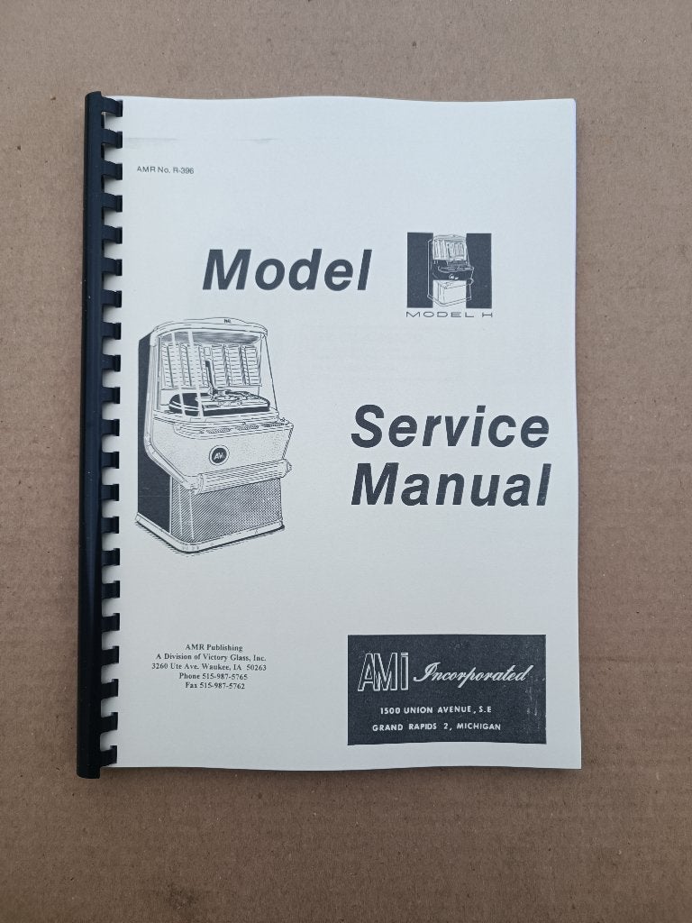 Service Manual: AMI H (1957) jukebox Nieuw !!, Verzenden, Nieuw, 1950 tot 1960, Seeburg