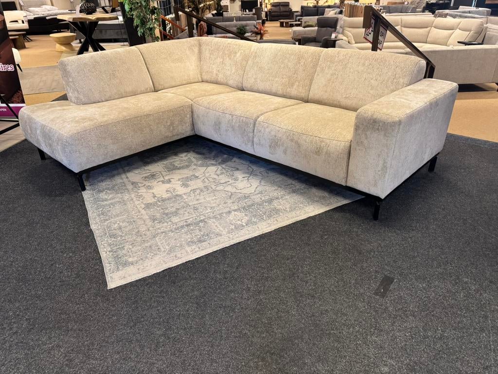 Hoekbank Viola(1)255x190 Beige Direct/Leverbaar E-2204, Huis en Inrichting, Ophalen, 250 tot 300 cm, #Hoekbank#Loungebank#Banken#Hoekbanken#Bankstellen
