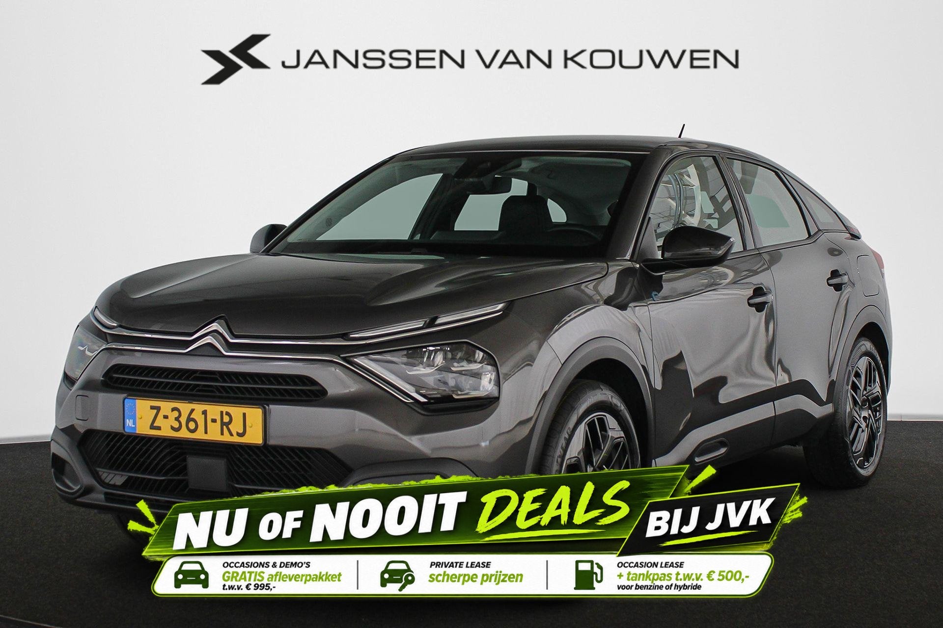 Citroen Ë-C4 You 50 kWh SOH 98% Achteruitrijcamera Apple Ca, Auto's, 136 pk, Gebruikt, 355 km, Leder en Stof