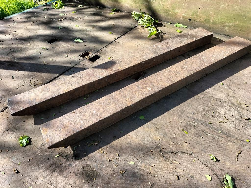 Lepels vorken om palletvork palletdrager te maken, Ophalen, Gebruikt