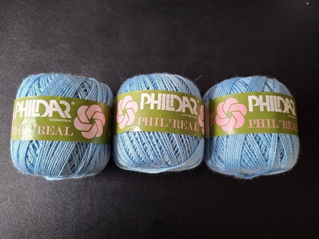 3 bol Phildar 50 gr. 100% acryl lichtblauw, Ophalen of Verzenden, Nieuw, Breien of Haken, Wol of Garen