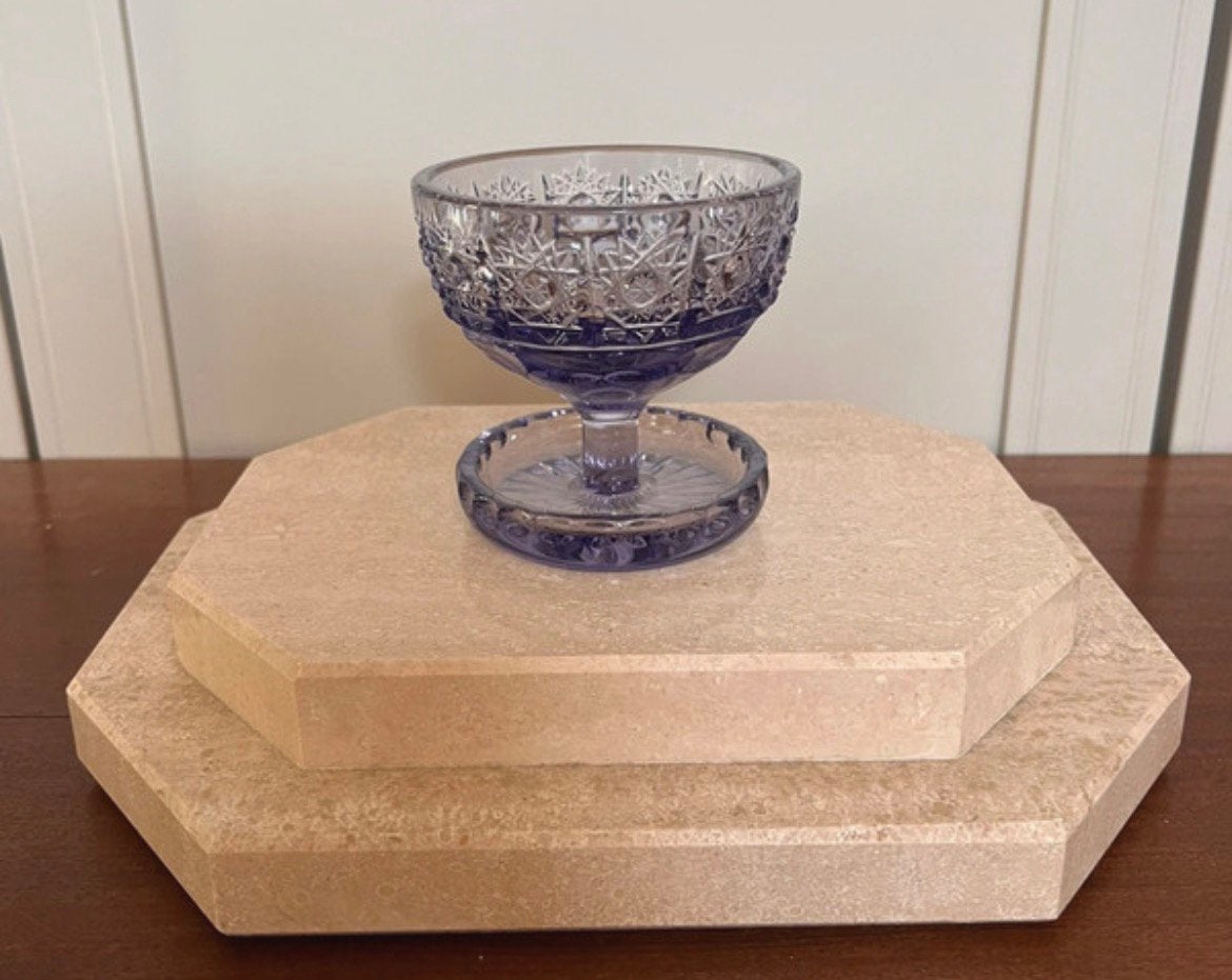 Vintage coupe van loodglas BOHEMIA kristal, Antiek en Kunst, Ophalen of Verzenden