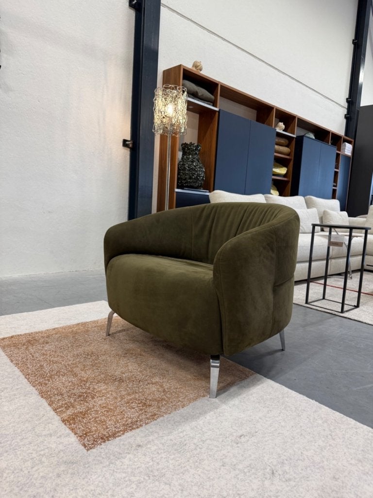 Nieuw Gelderland 10040 Bend Fauteuil groen leer Design Stoel, Nieuw, Ophalen of Verzenden, Gelderland, Industrieweg 15
