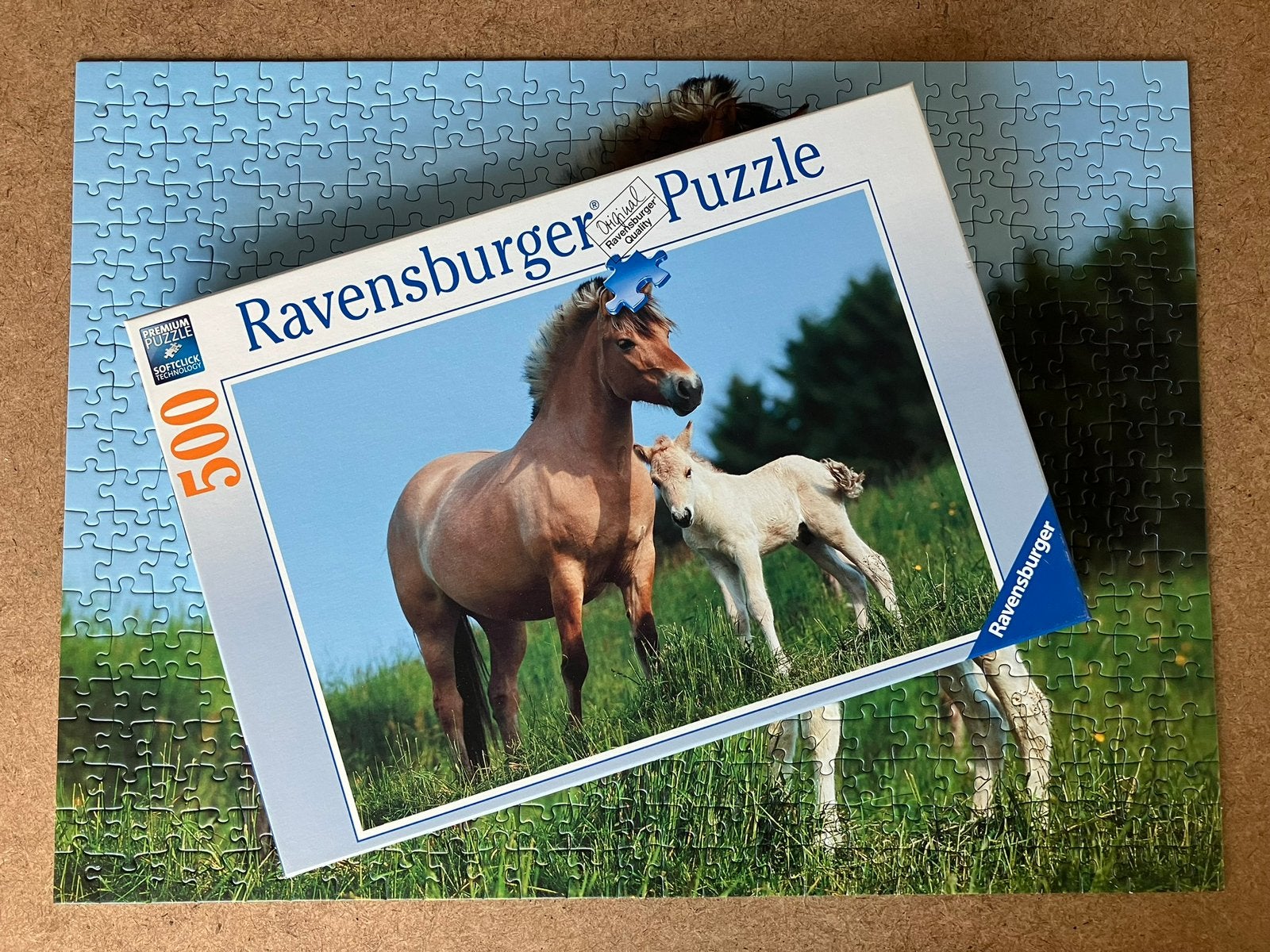 Paarden puzzel 500 Ravensburger, Ophalen of Verzenden, 500 t/m 1500 stukjes, Zo goed als nieuw