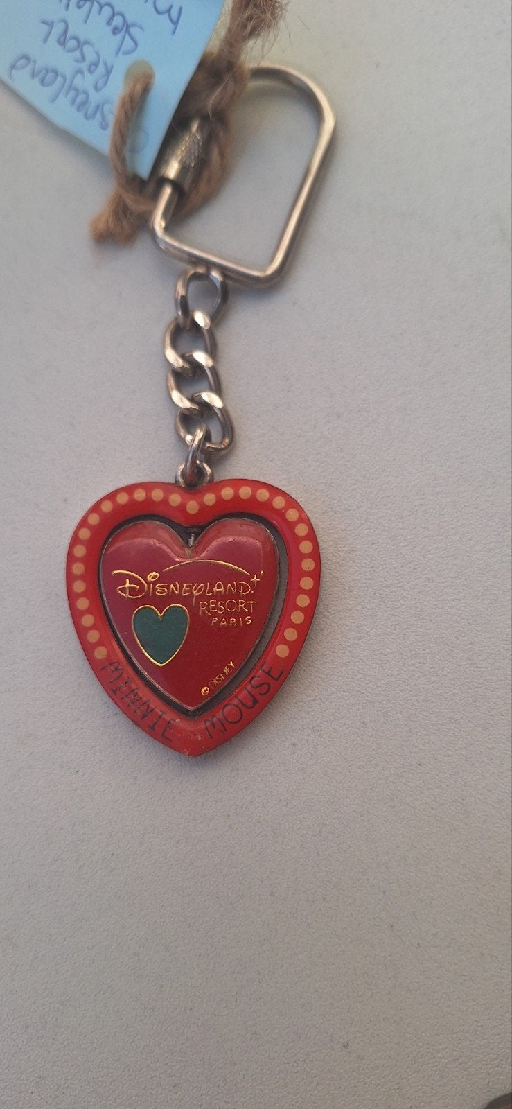 Disneyland Parijs resort Minnie Mouse sleutelhanger (8326), Disney, ., Ophalen of Verzenden, Zo goed als nieuw