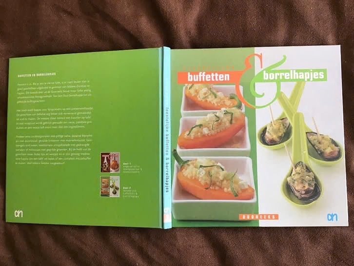 Feestelijke buffetten en borrelhapjes., Boeken, Ophalen of Verzenden, Zo goed als nieuw