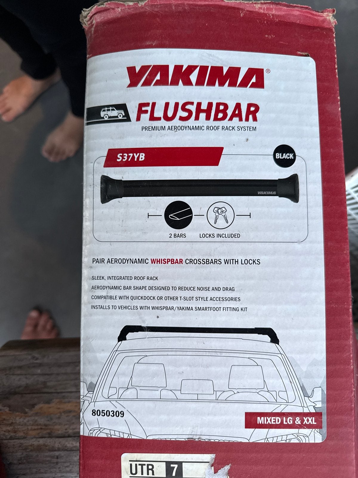 Yakima Flushbar S37YB Premium Aerodynamisch Dakdragersysteem, Ophalen of Verzenden, Zo goed als nieuw