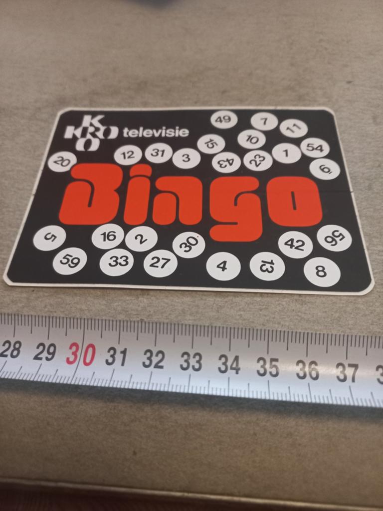Kro televisie bingo, Ophalen of Verzenden, Zo goed als nieuw