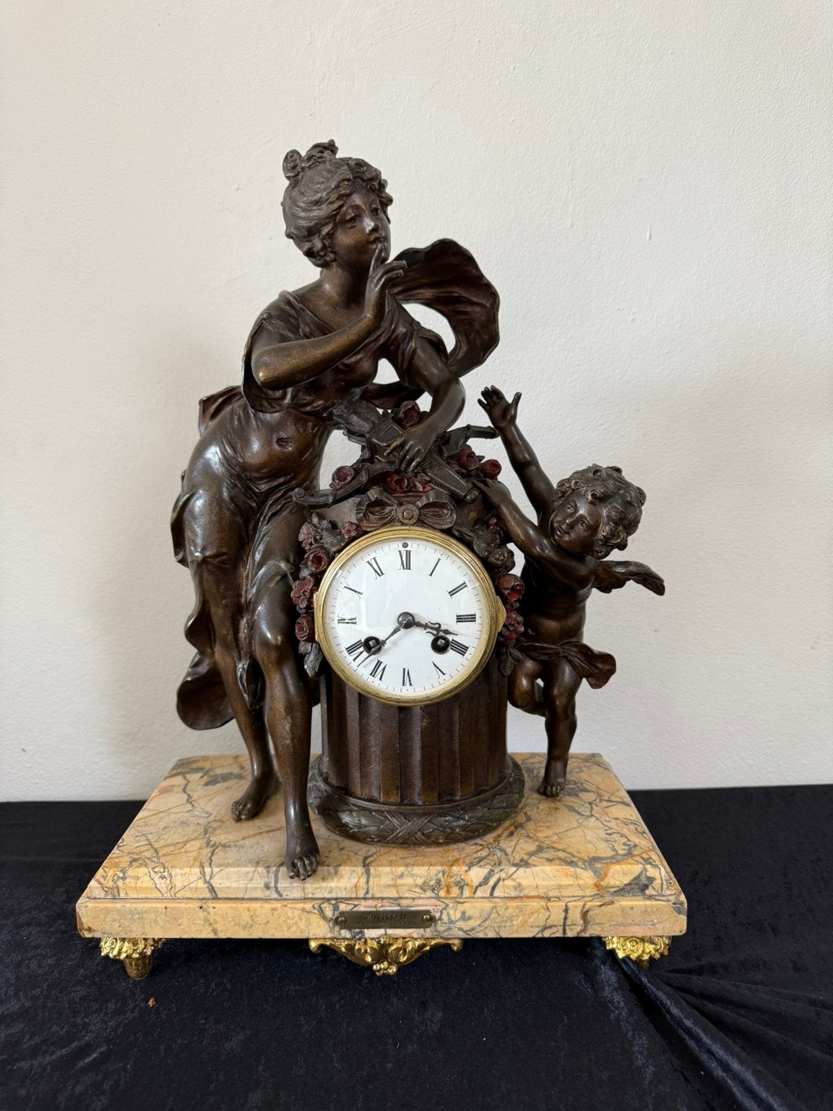moreau pendule 48 cm hoog in goede staat, Antiek en Kunst, Ophalen