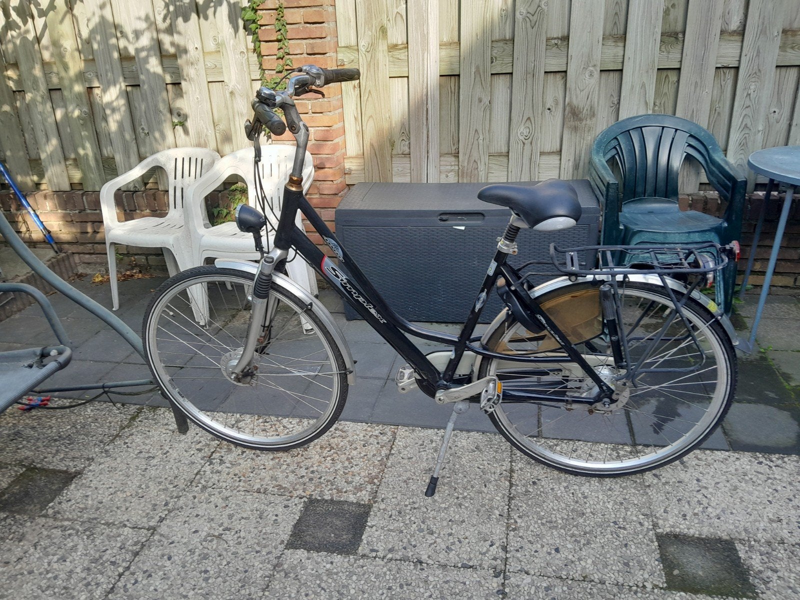Sparta Damesfiets met 7 versnellingen, Sparta, Gebruikt, Velgrem, (Extra) lage instap