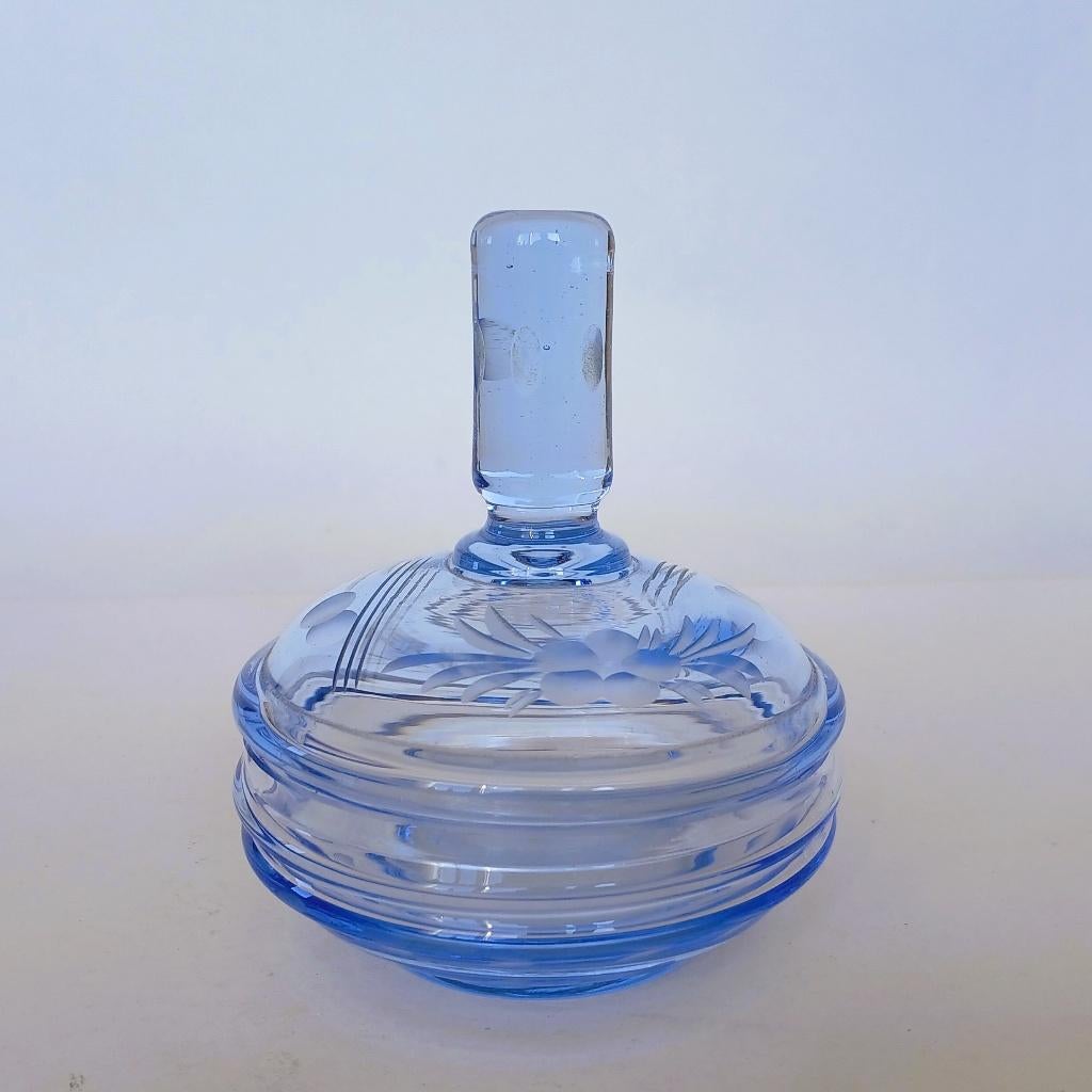 Dekseldoos Kristal Art Deco, Antiek en Kunst, Ophalen of Verzenden