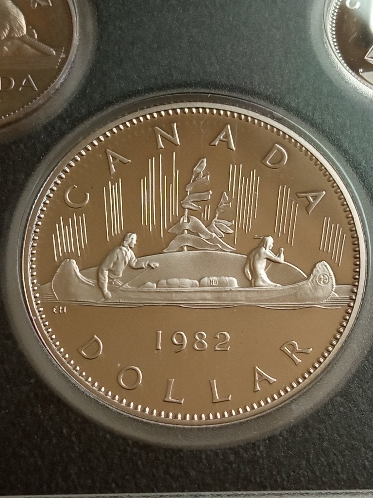 Canada 1 dollar 1982., Ophalen of Verzenden, Noord-Amerika, Losse munt