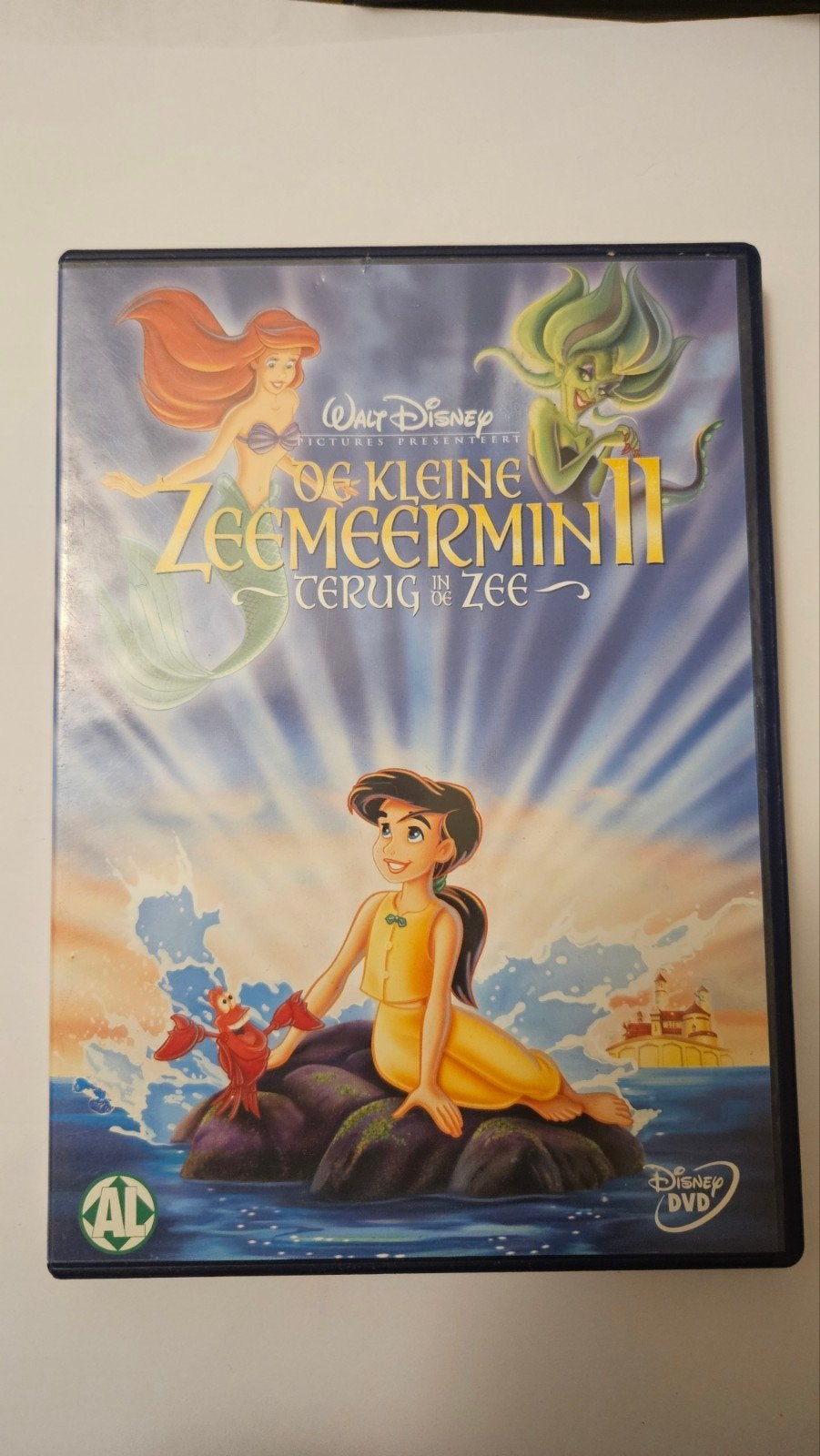 walt disney De Kleine Zeemeermin II: Terug in de Zee (DVD), Animatie, Alle leeftijden, Nederlands, Zo goed als nieuw