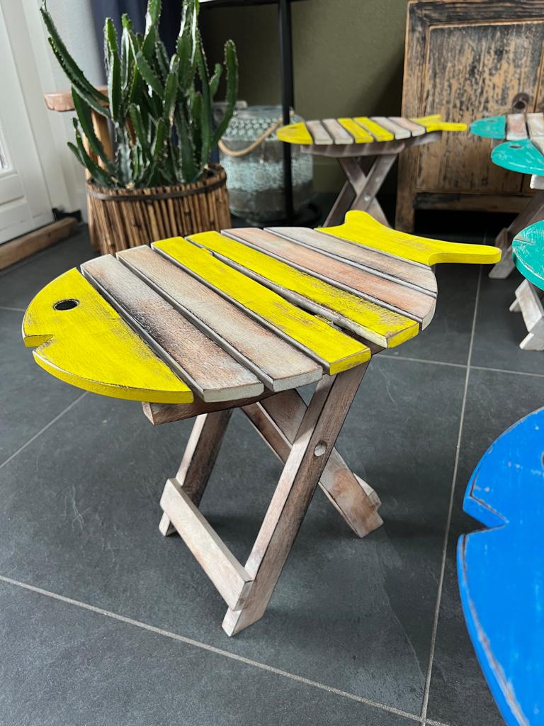 Tuintafel vis bijzettafel boottafel klaptafel strand tafel, Verburgt Vintage, Nieuw, Ophalen of Verzenden, https://verburgtvintage.nl/#contact
