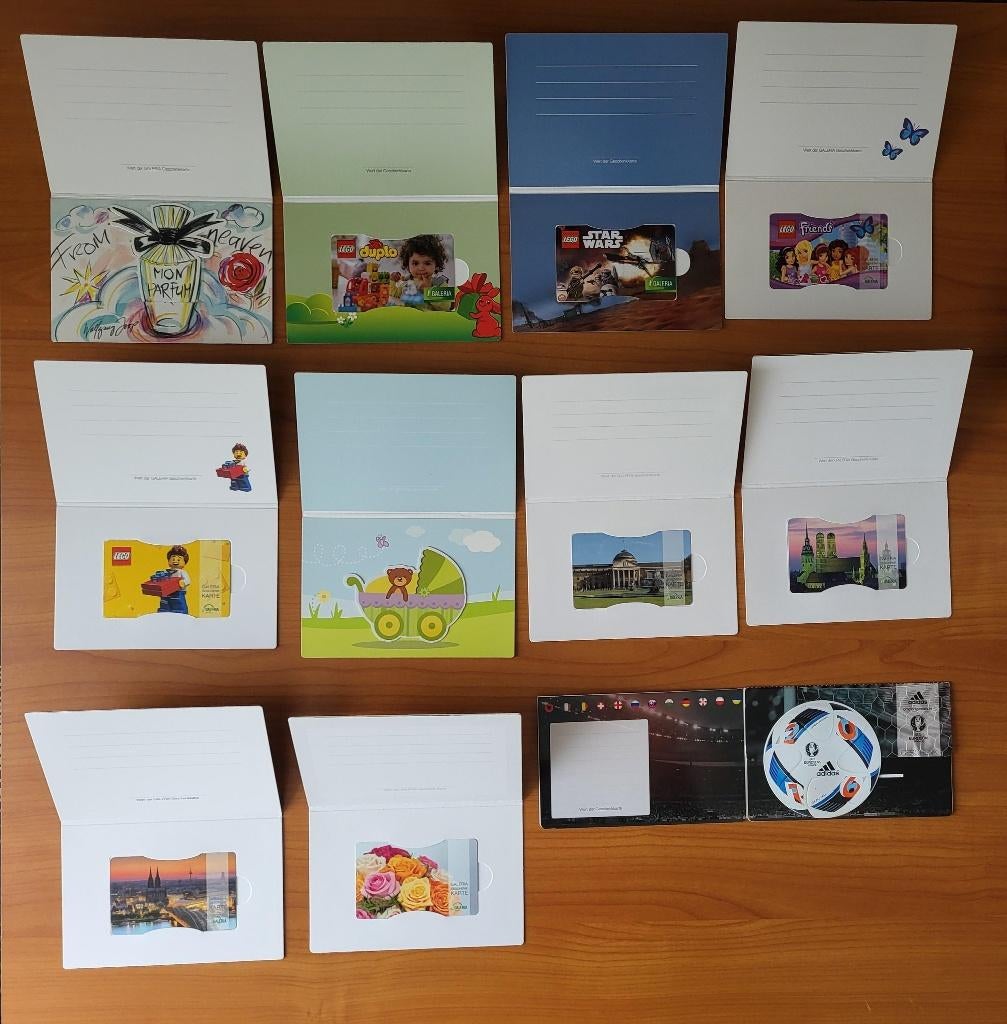 Cadeaukaarten Galeria met mapje, Verzamelen, Ophalen of Verzenden