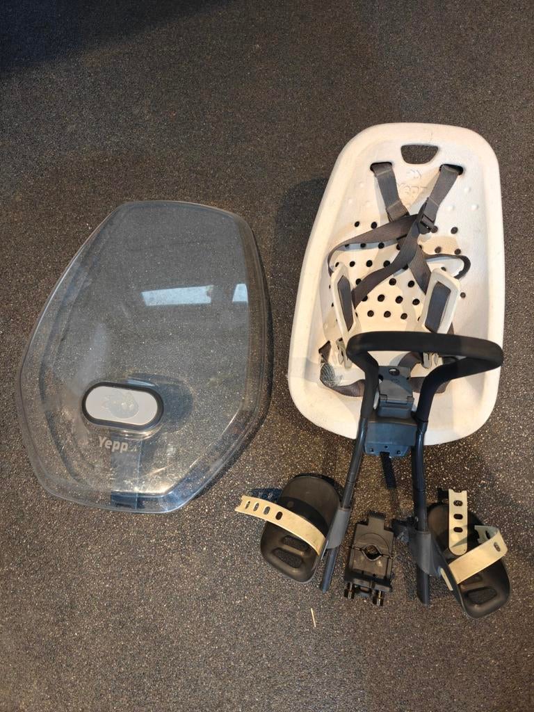 Yepp fietsstoeltje met windscherm, Yepp, Voorzitje, Ophalen of Verzenden, 0 t/m 13 kg