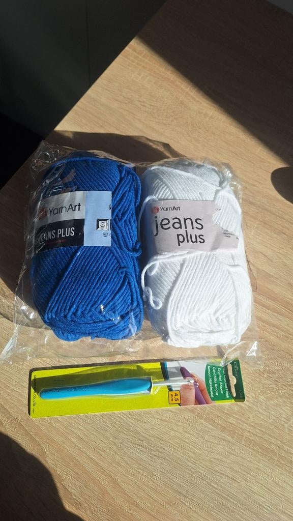 Yarn Art Jeans Plus Garen & Clover Haaknaald 4.5 mm, Hobby en Vrije tijd, Breien en Haken, Ophalen of Verzenden, Nieuw, Breien of Haken