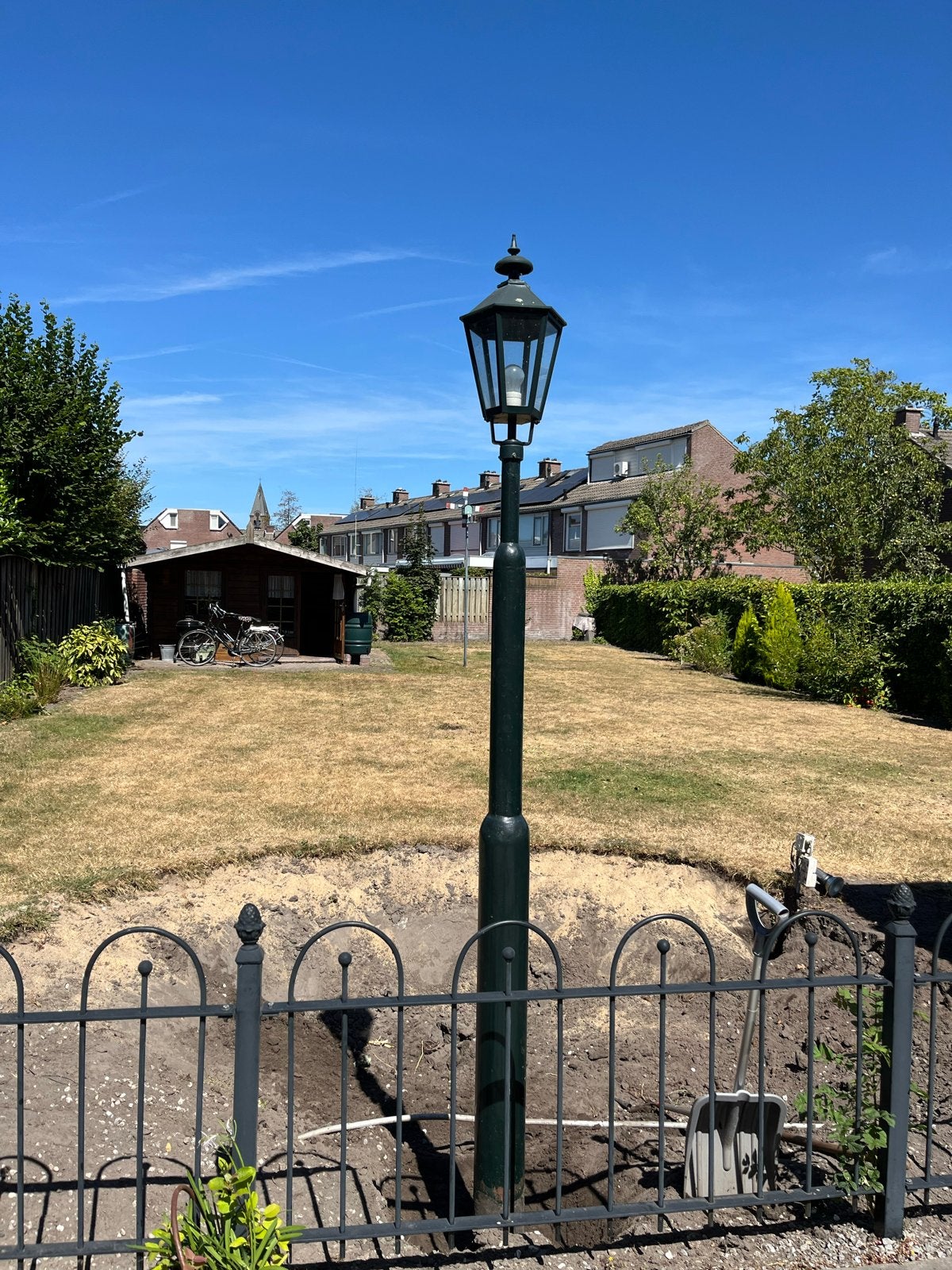 Klassieke lantaarnpaal - buitenverlichting, Ophalen, Gebruikt, Minder dan 50 watt, Staande lamp