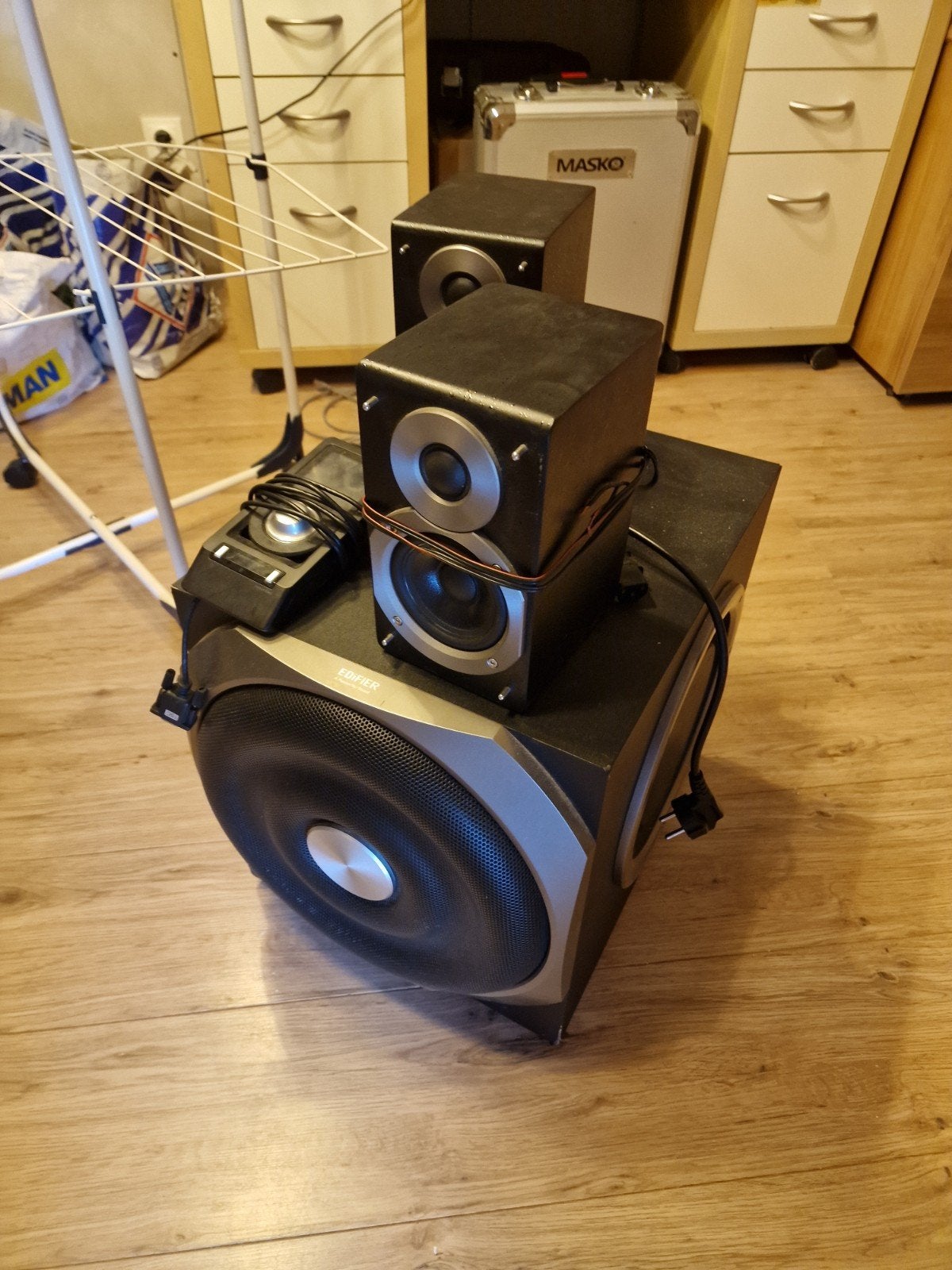 Te koop: Edifier subwoofer met 2 speakers., Audio, Tv en Foto, Luidsprekers, Inclusief kabels, Ophalen, Subwoofer, Overige merken