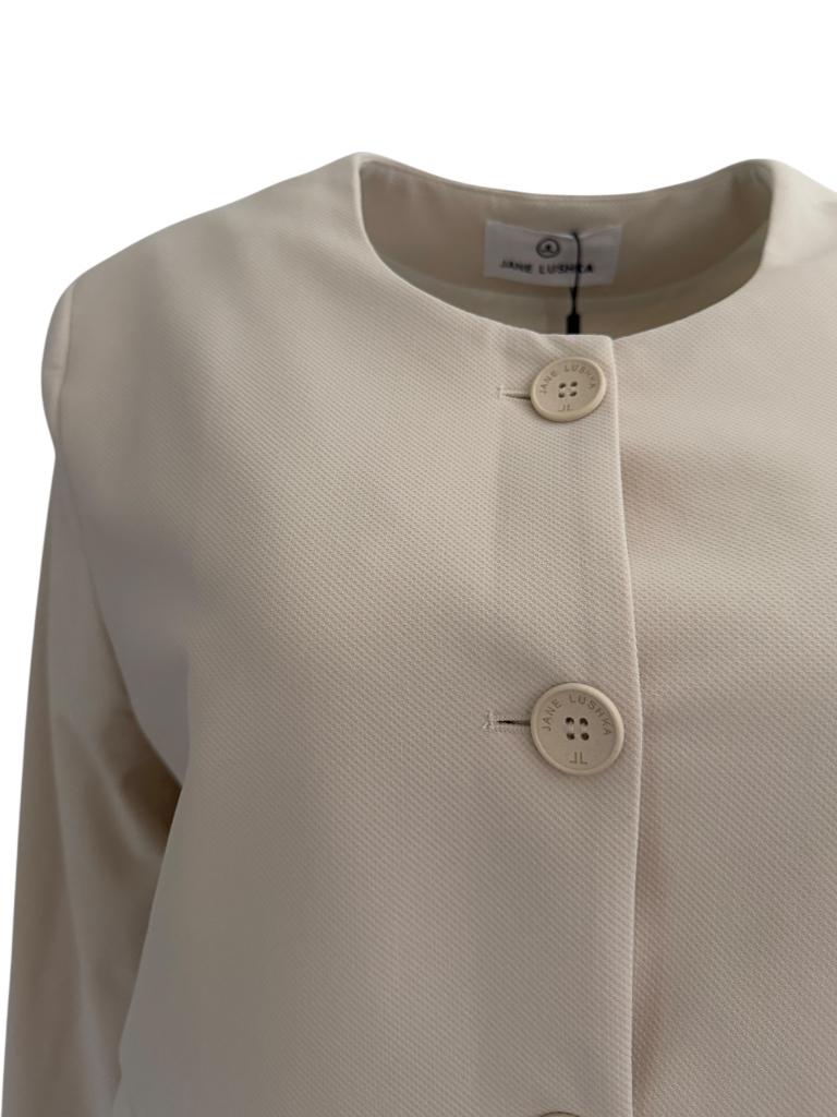 Jane Lushka blazer NIEUW L, Maat 38/40 (M), Beige, Nieuw, Ophalen of Verzenden