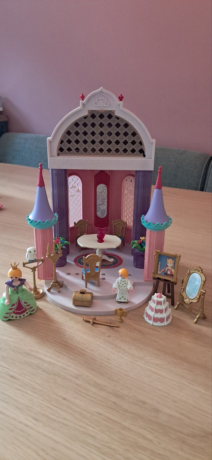 Playmobil Prinsessenkasteel met accessoires en figuren, Kinderen en Baby's, Ophalen of Verzenden, Gebruikt, Losse onderdelen, Gebouw