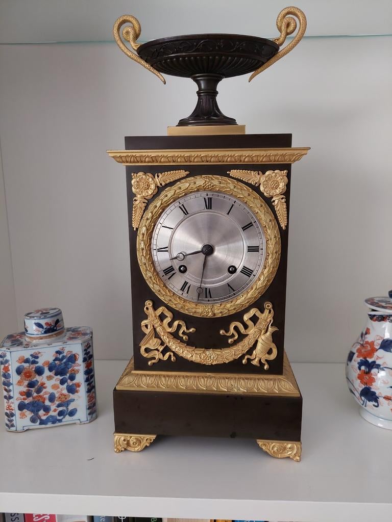 Franse Empire Pendule - periode 1810 - 1830, Antiek en Kunst, Ophalen of Verzenden