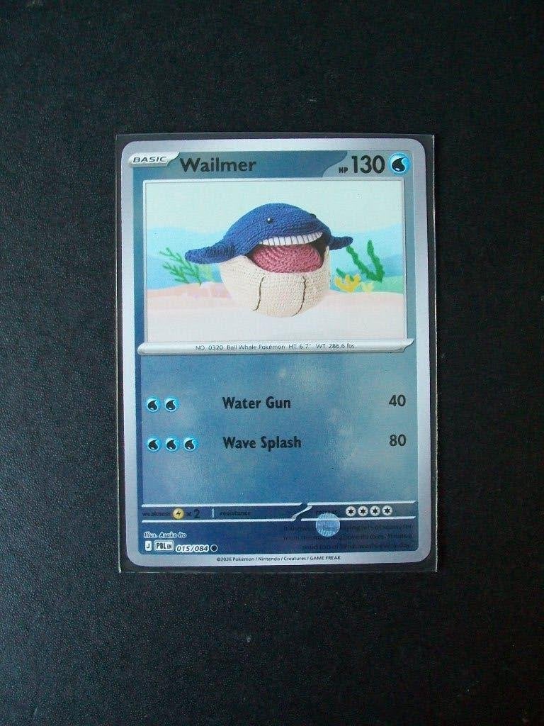 4581: Nieuwe Pokemon Kaart Holofoil WAILMER  HP130 (015/084), Verzenden, Nieuw, Losse kaart, Foil